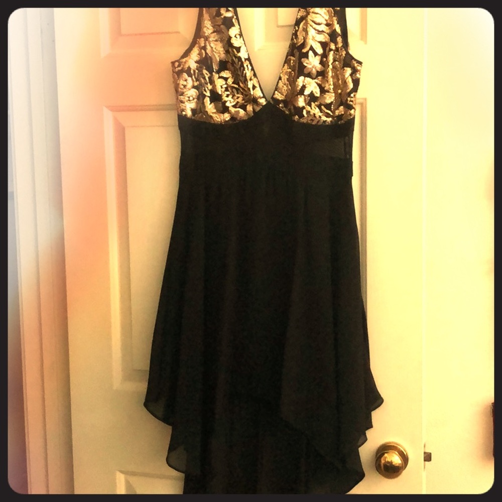 Gorgeous gold detail dress